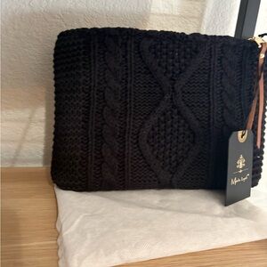 Moda Luxe Black Knit Bag